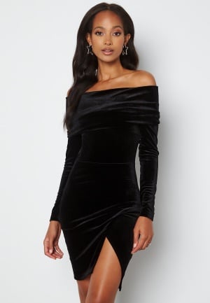 BUBBLEROOM Sofielle Velvet Dress Black XL