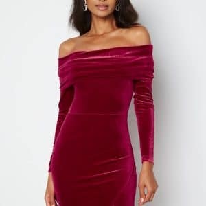 BUBBLEROOM Sofielle Velvet Dress Cerise XL