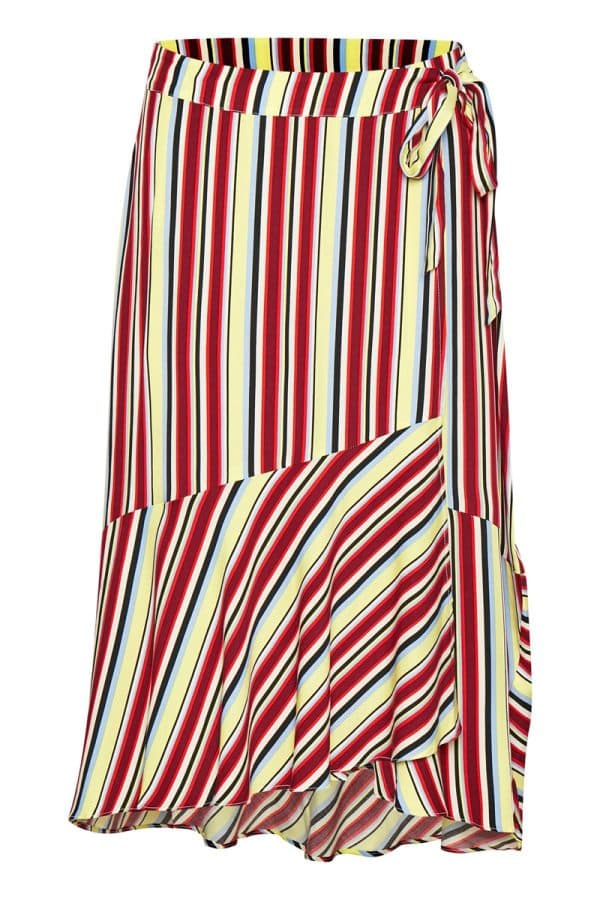 Denim Hunter Dhgracia Wrap Nederdel Multicolor, Størrelse: 38, Farve: Multicolor 36042, Dame
