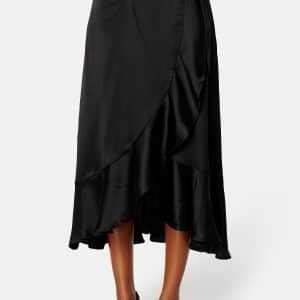 Object Collectors Item Sateen Wrap Skirt A Fair Black 34