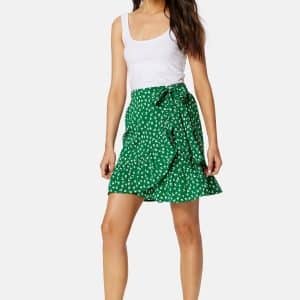 ONLY Olivia Wrap Skirt Verdant Green AOP:FI XS