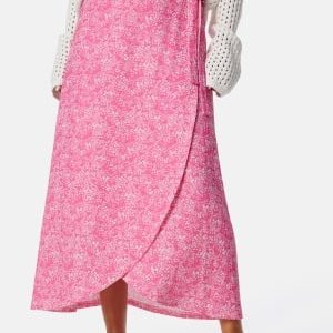 BUBBLEROOM Wrap Skirt Pink/Floral L