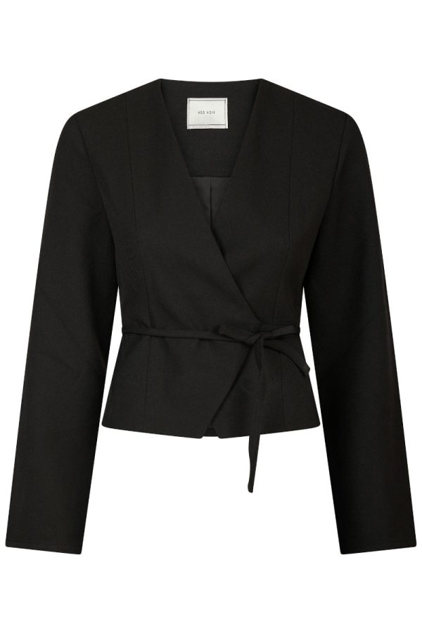 Neo Noir - Bluse - Simmi Wrap Blouse - Black