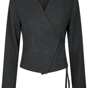 Neo Noir - Bluse - Simmi Wrap Blouse - Antracit