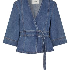 Global Funk - Bluse - Merie SS-G - Vintage blue Wash