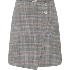 Bruuns Bazaar - Nederdel - Women IpomoeaBBMaina Skirt - Brown Check (Levering midt juli)